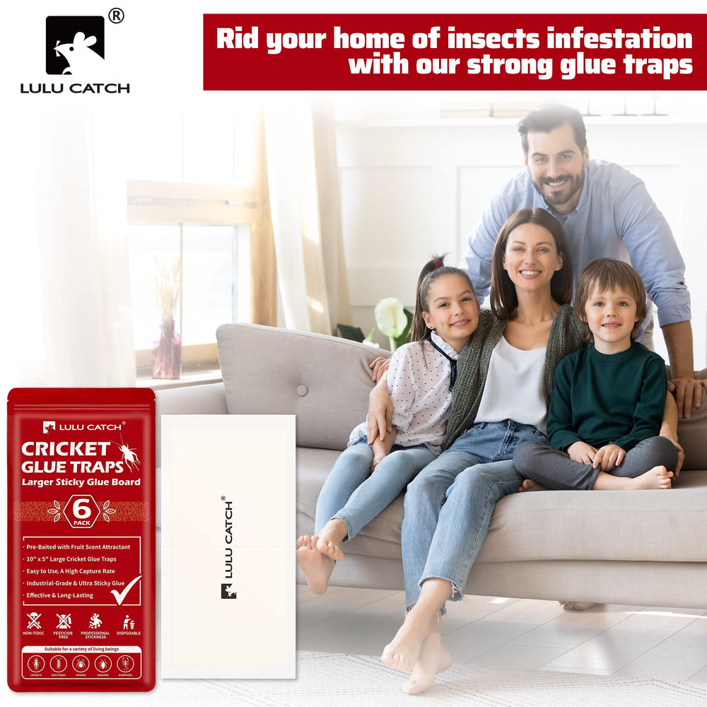 LULUCATCH Cricket Insect Glue Trap displayed on countertop