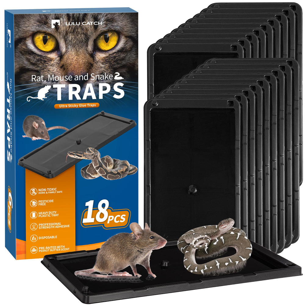 LULUCATCH large mouse trap with peanut butter scent, front view