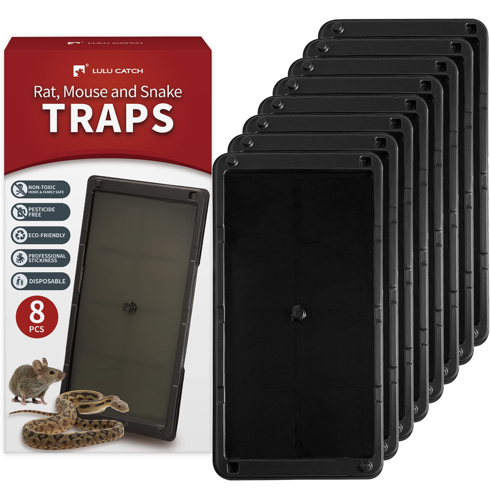 LULUCATCH Mouse Glue Trap front view, large size with peanut butter scent