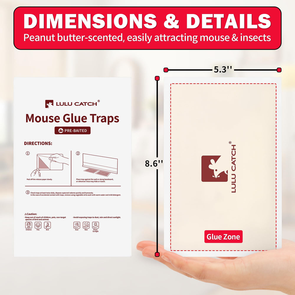LULUCATCH Mouse Trap close-up showing strong adhesive surface