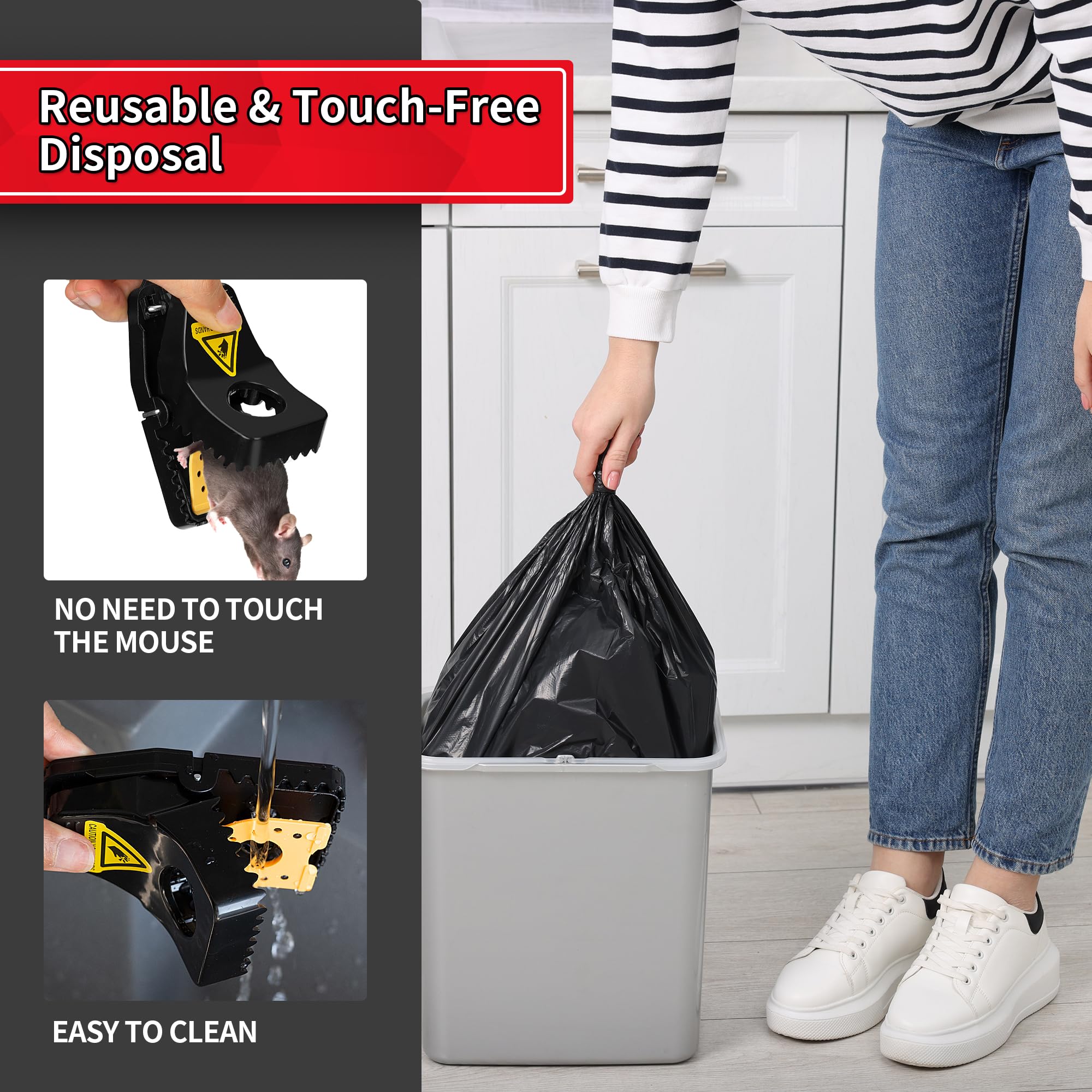 LULUCATCH Mouse Trap easy to clean after use