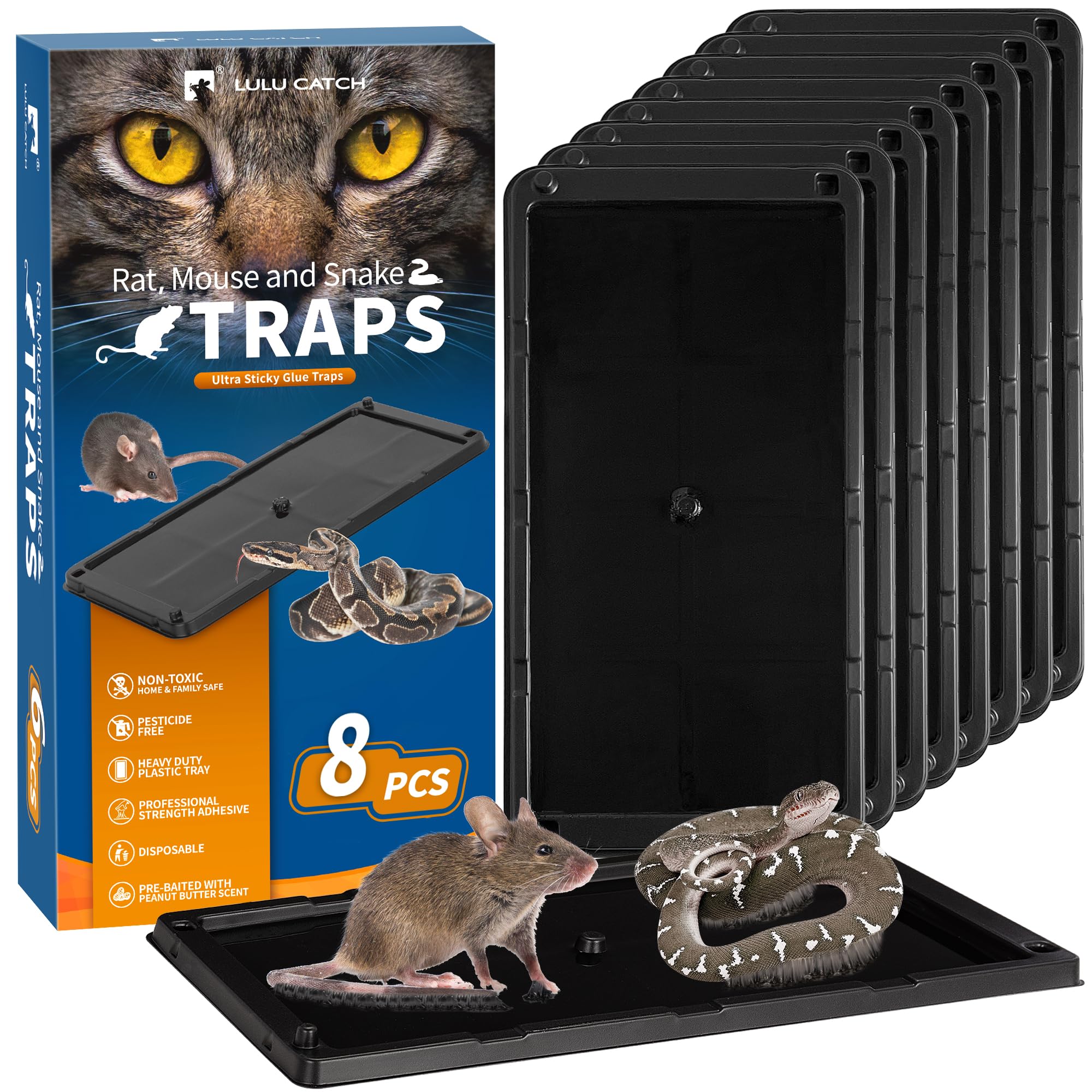 LULUCATCH Mouse Trap Front View with Peanut Butter Scent