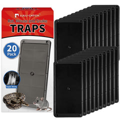 LULUCATCH Mouse Traps 20 Pack with plastic traps displayed