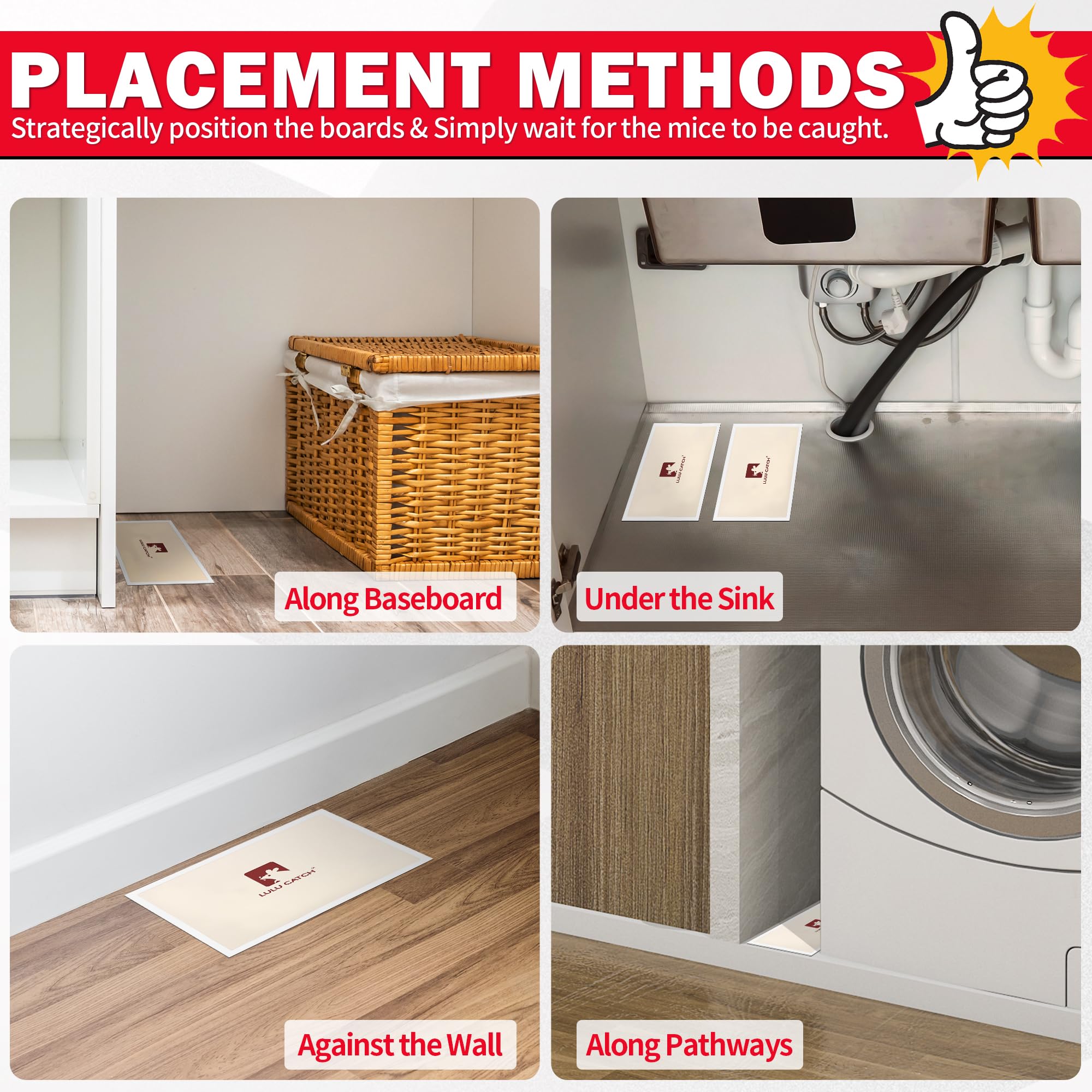 LULUCATCH sticky traps laid out for pest control