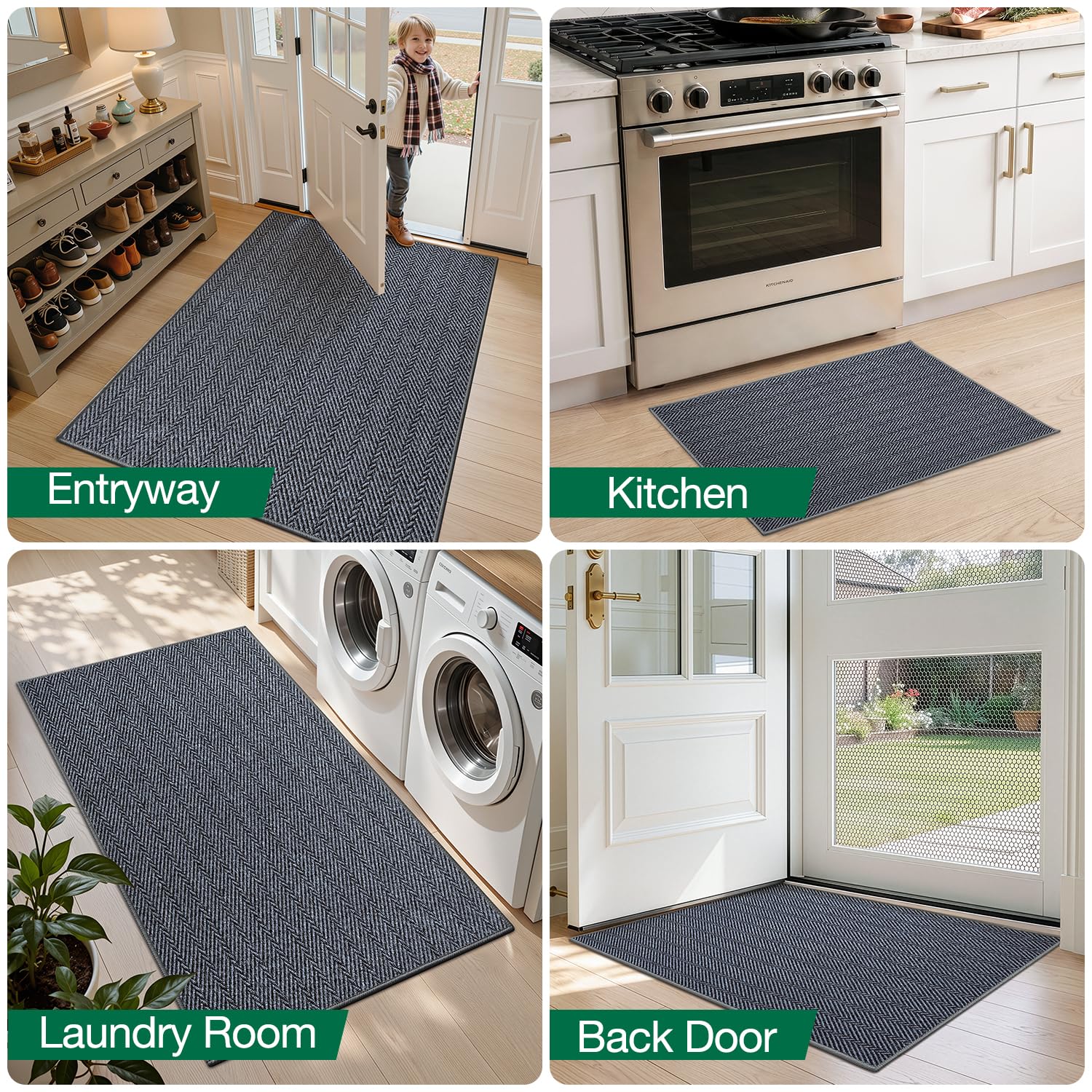 LUMI Door Mat laying flat under door