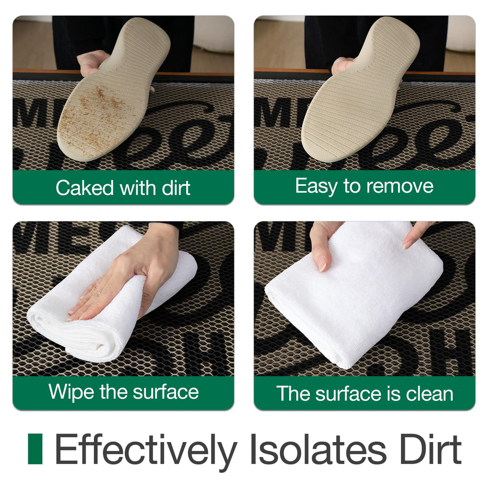 LUMI Door Mat with deep grooves for dirt trapping