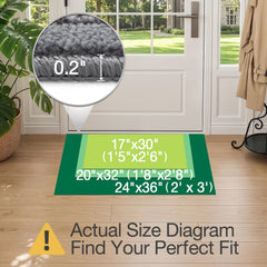 LUMI Indoor Door Mat 17x30 side view