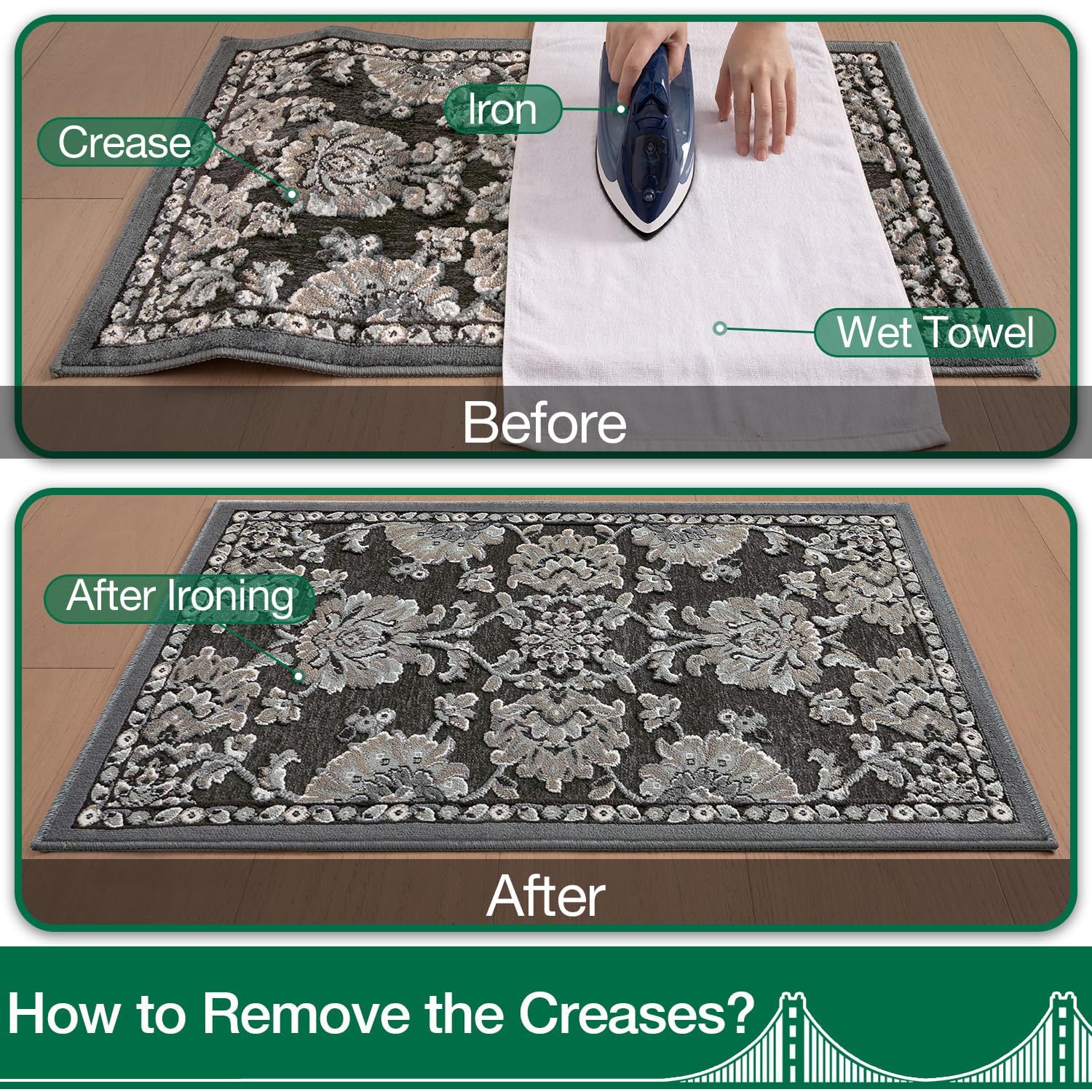 LUMI Indoor Door Mat easily washable in machine