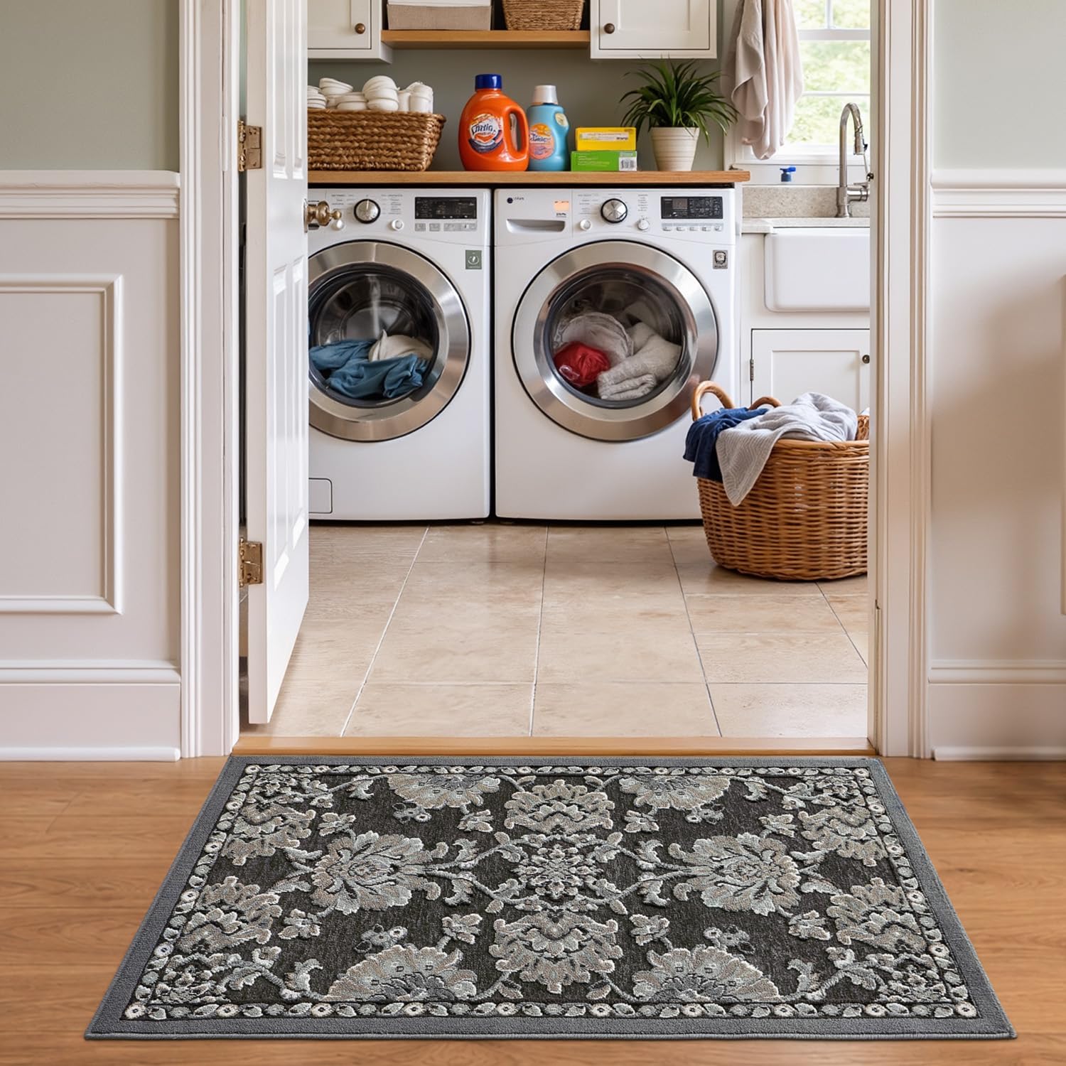 LUMI Indoor Door Mat in a kitchen setting