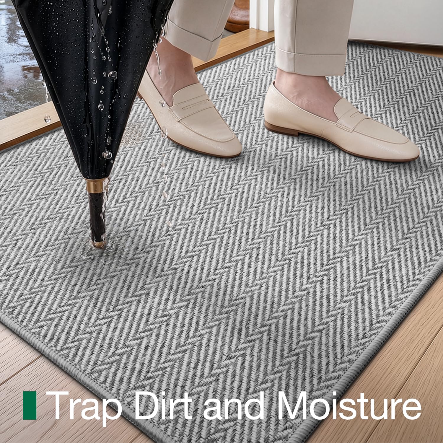 LUMI Indoor Door Mat in a living room setting