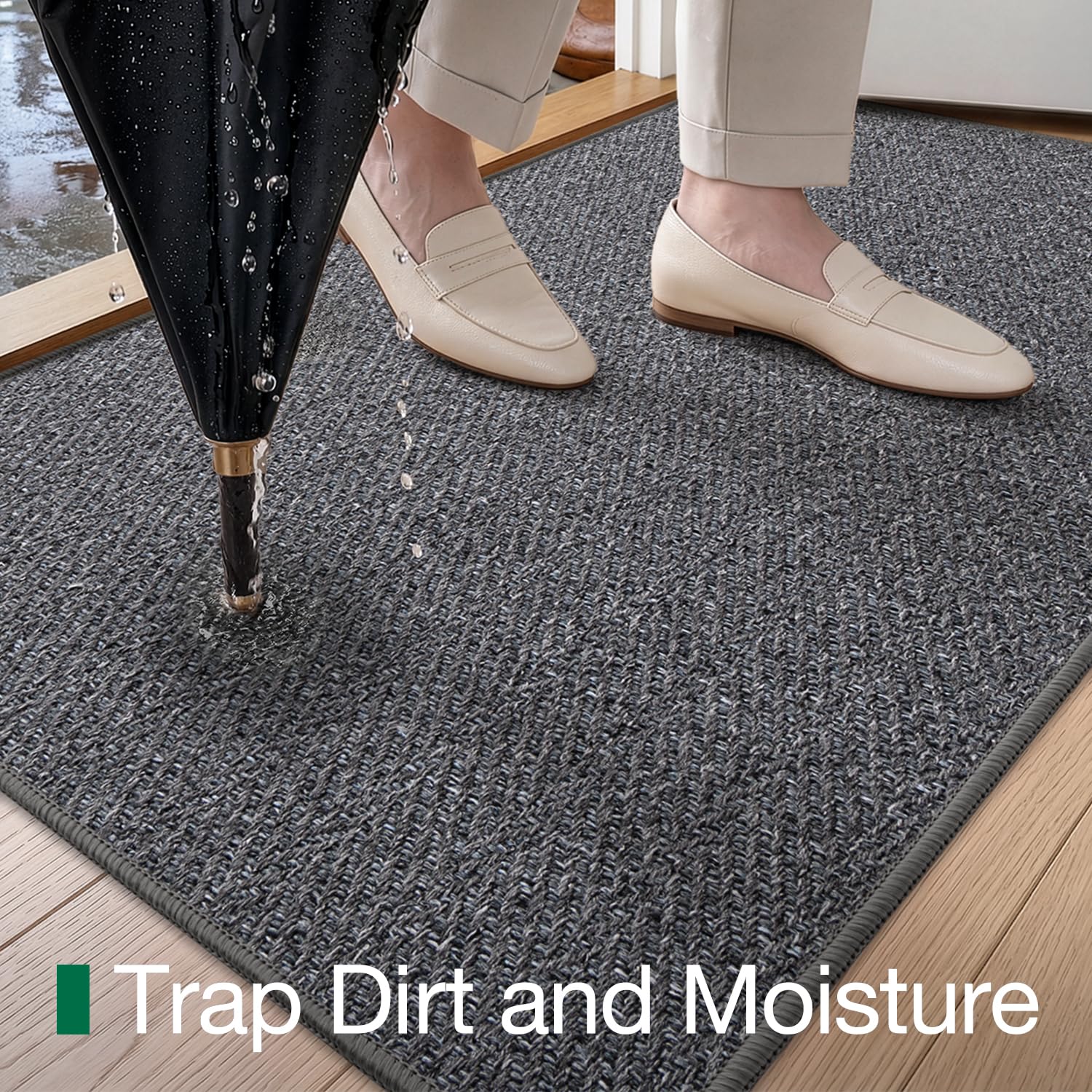 LUMI indoor door mat in a pet-friendly home