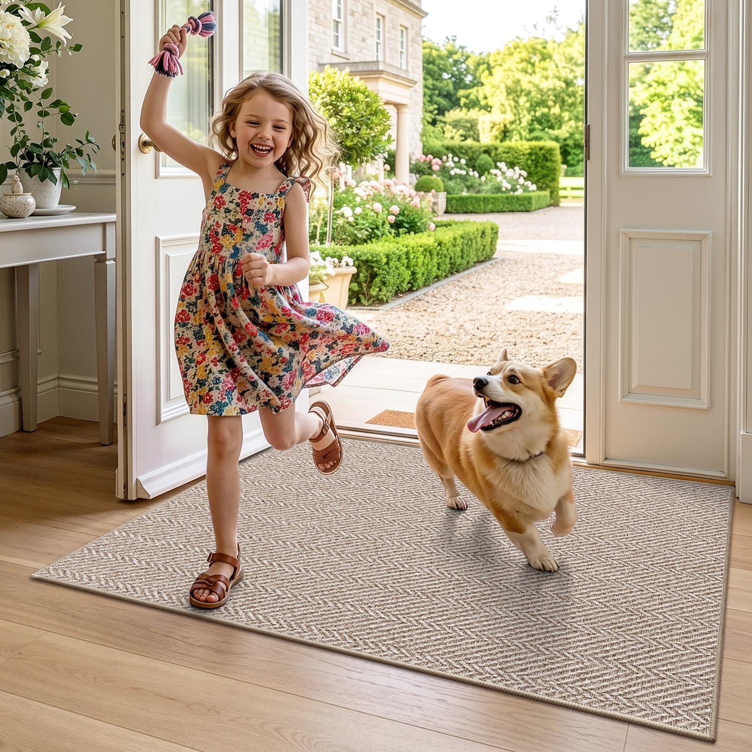 LUMI mat in a living room setting, showcasing versatility
