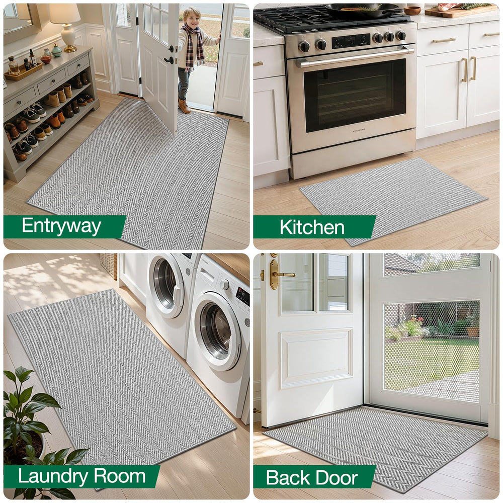 LUMI Ultra Thin Door Mat displayed outdoors