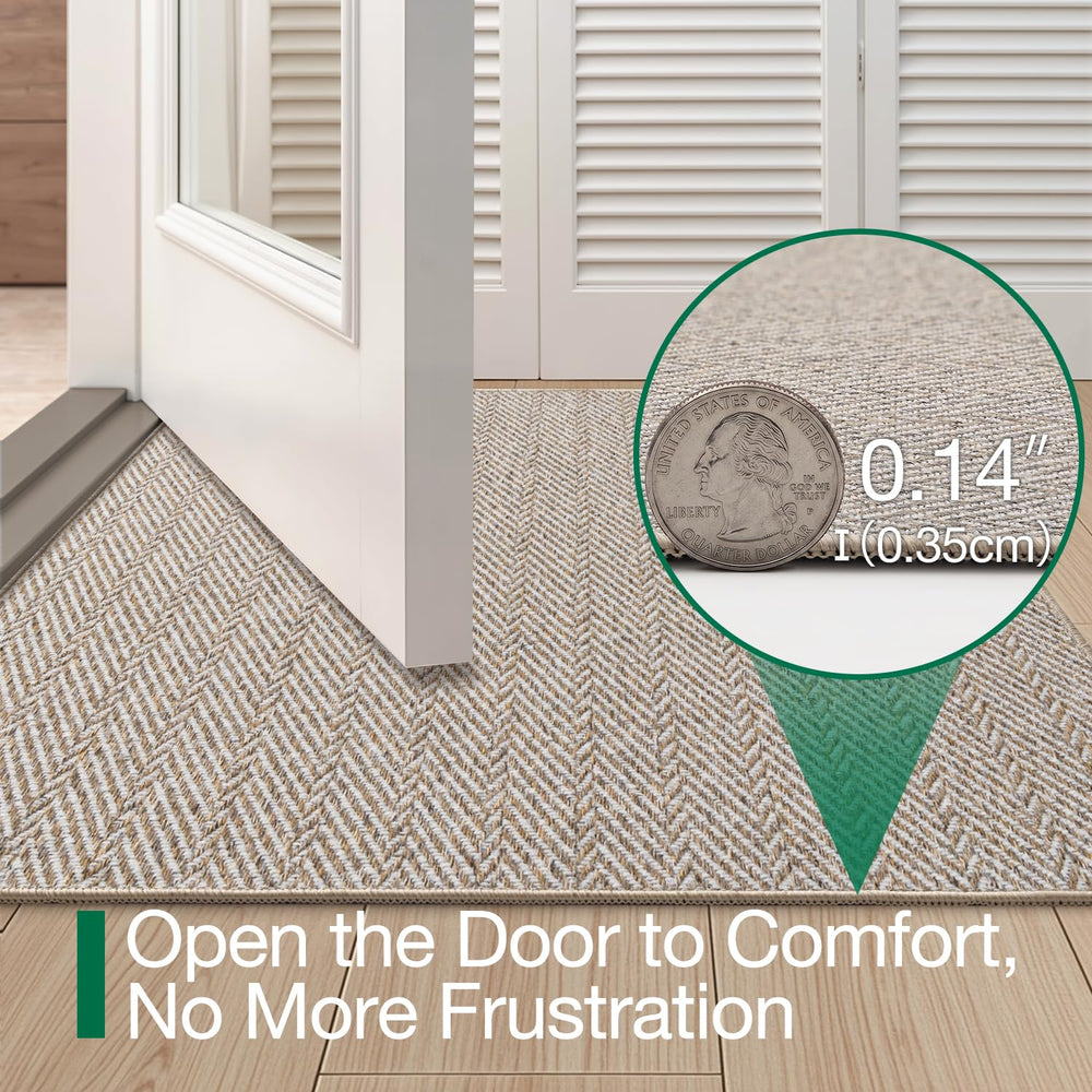 LUMI Ultra Thin Indoor Door Mat non-slip backing detail