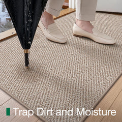 LUMI Ultra Thin Indoor Door Mat placed in an entryway