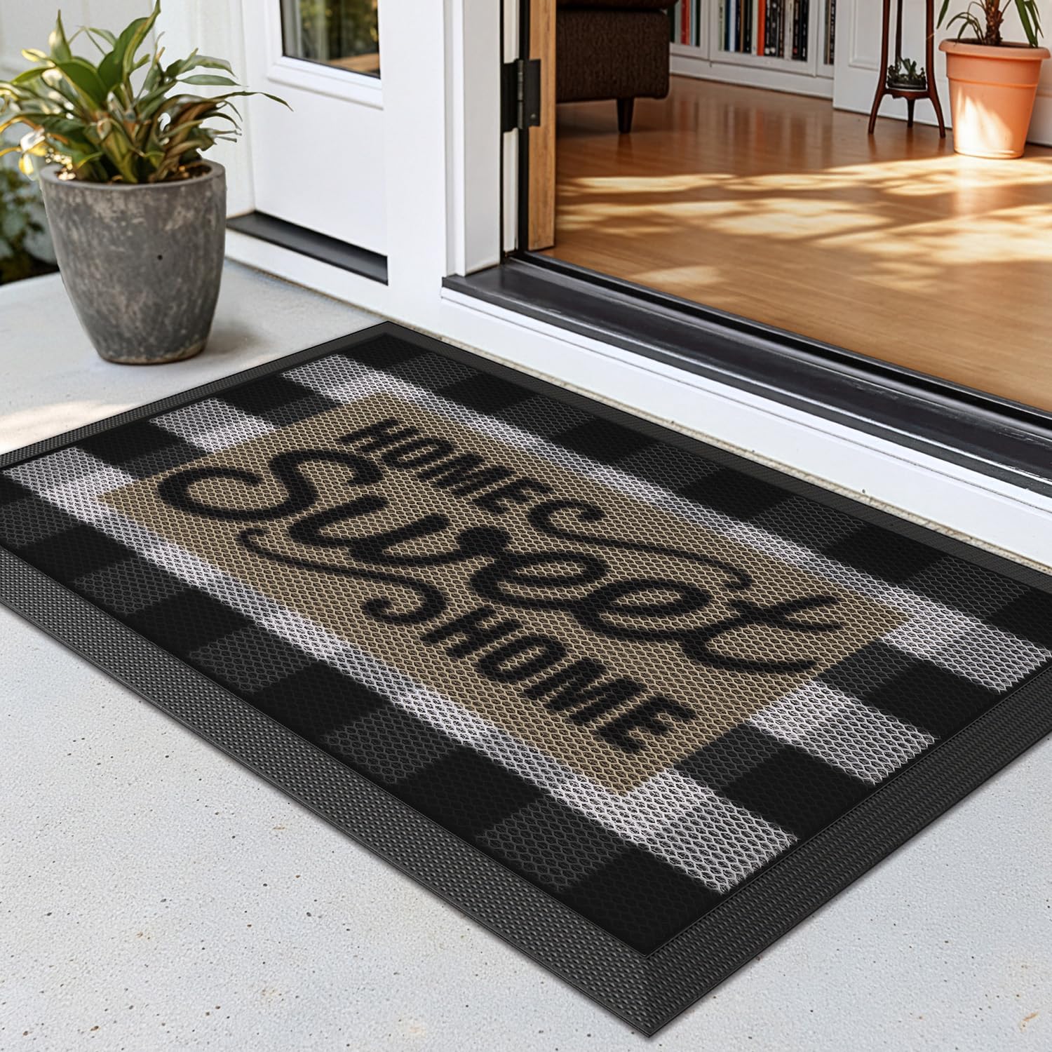 LUMI Welcome Door Mat 17x30 with low profile design