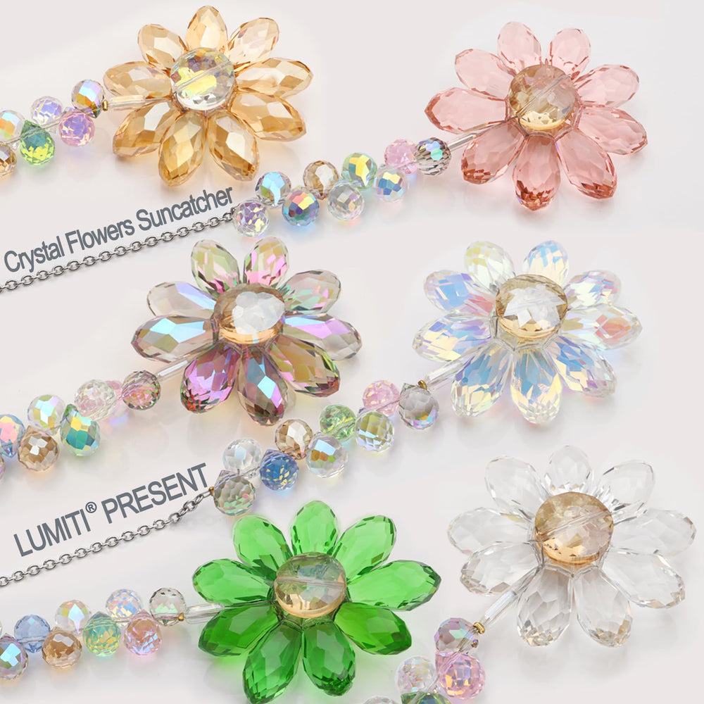 Lumiti Crystal Suncatcher showing vibrant colors in sunlight