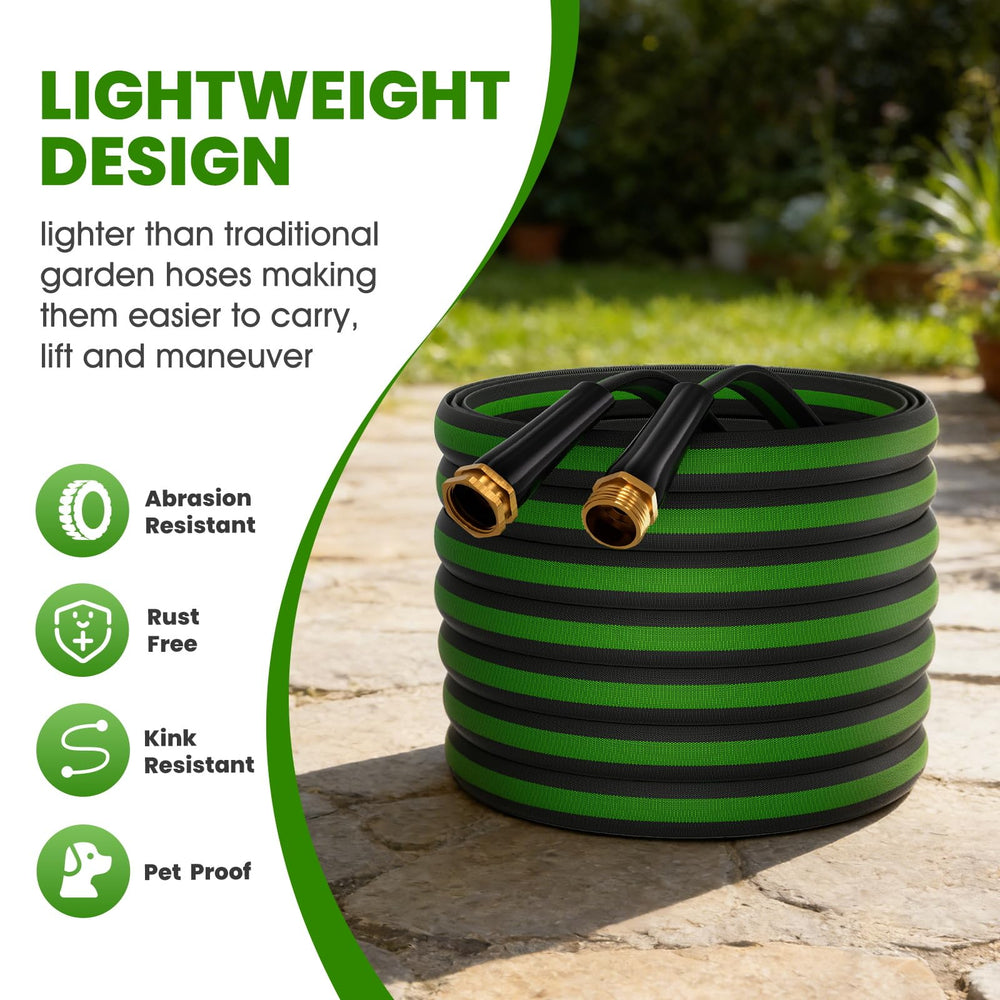 lumomo garden hose kink-resistant feature demonstration