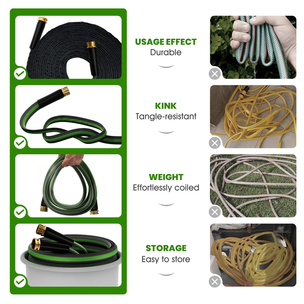 lumomo garden hose lightweight fabric close-up