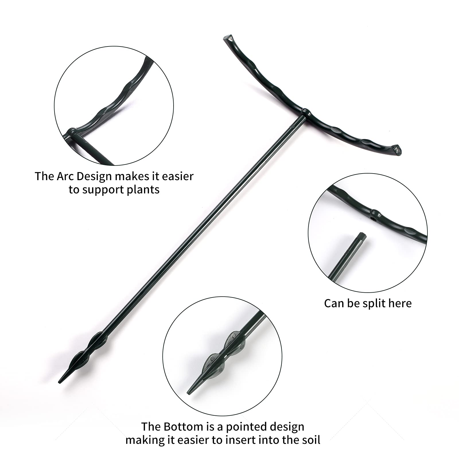 Lunhans Plant Support Stakes supporting indoor plants