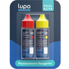 Lupo 3-in-1 Pool Test Kit Reagents pack front view