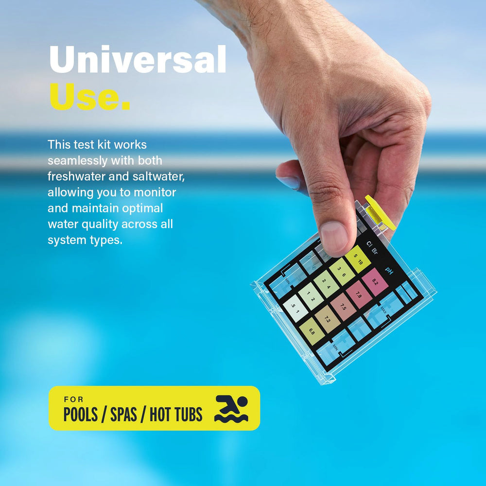 Lupo Pool Test Kit testing water sample in a spa