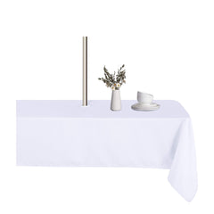 LUSHVIDA Outdoor Tablecloth 60x102 inch white front view