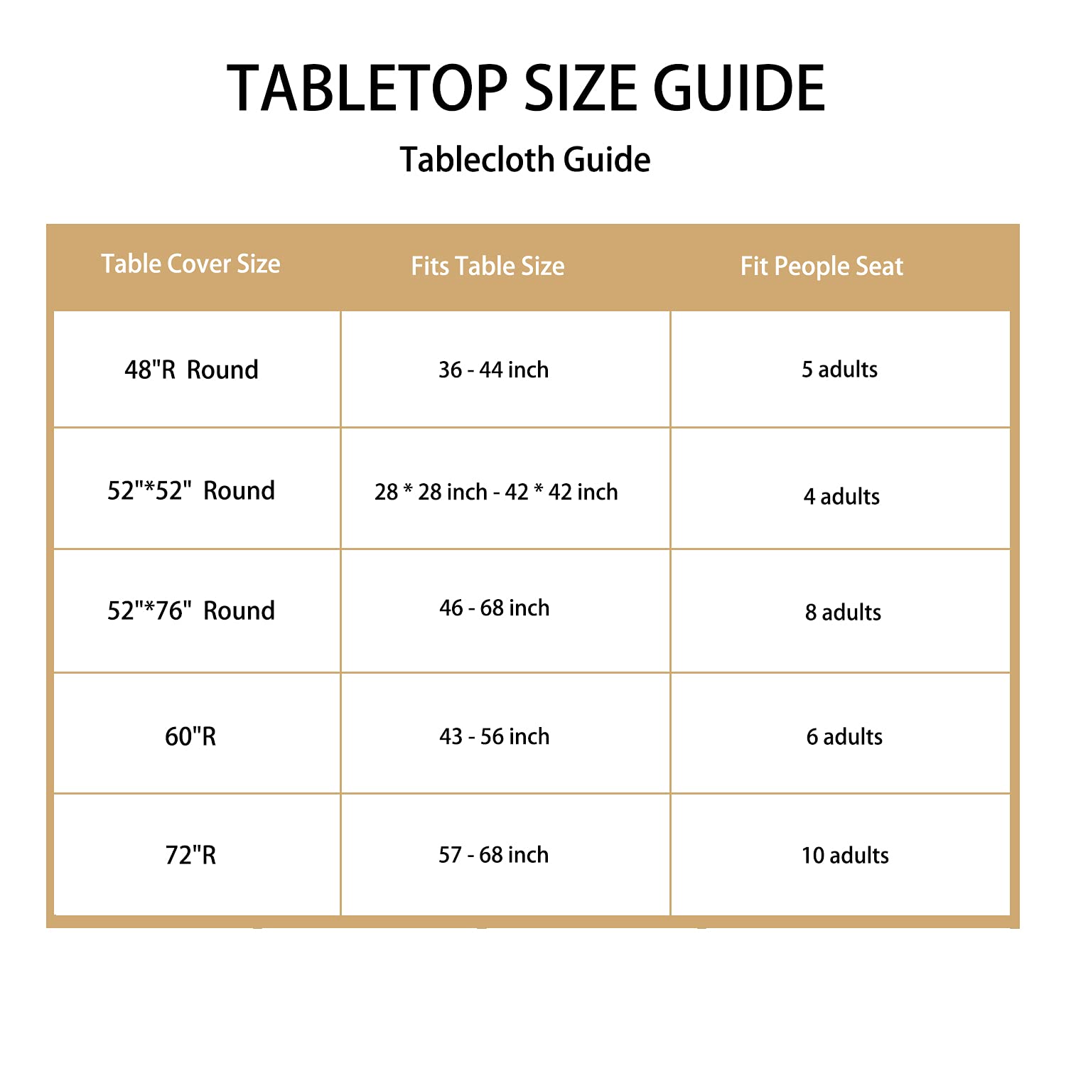 LUSHVIDA round tablecloth folded for easy storage