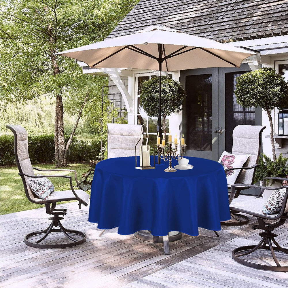 LUSHVIDA tablecloth shown in use during a summer barbecue