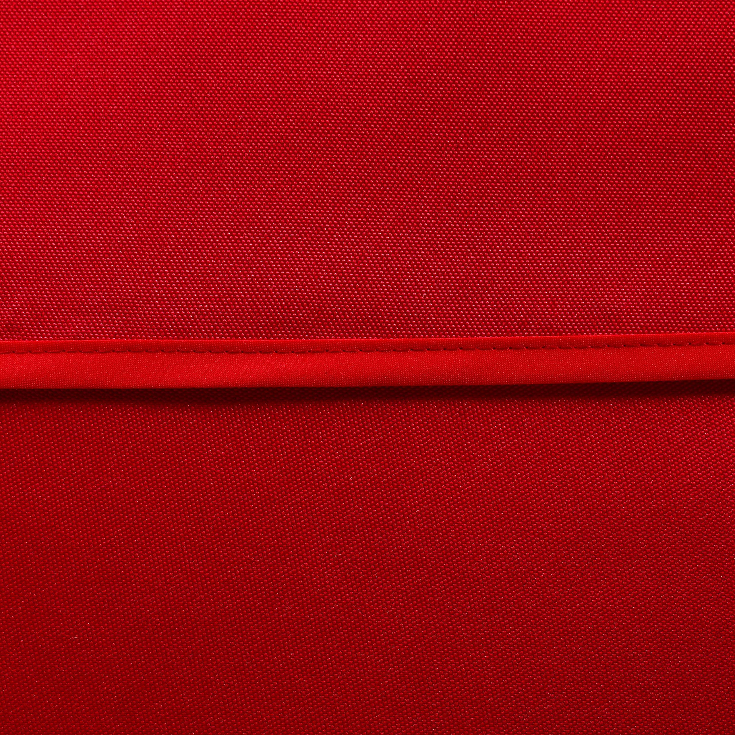 LUSHVIDA tablecloth with coffee cup and napkin on a patio table