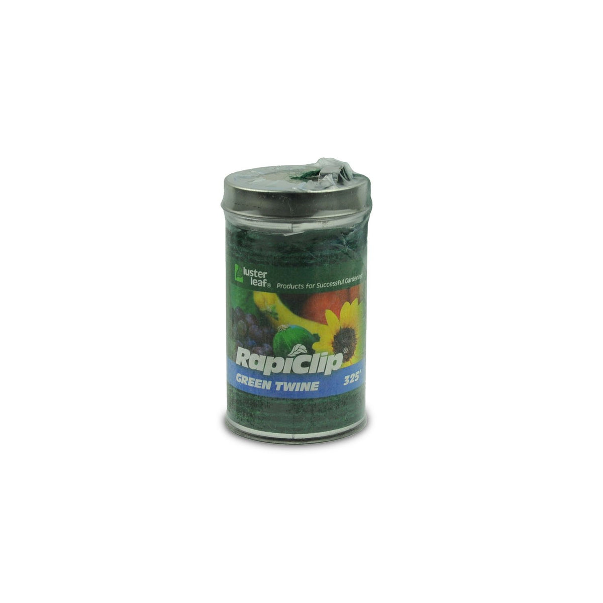 Luster Leaf Green Jute Twine 325 ft dispenser can with cutter