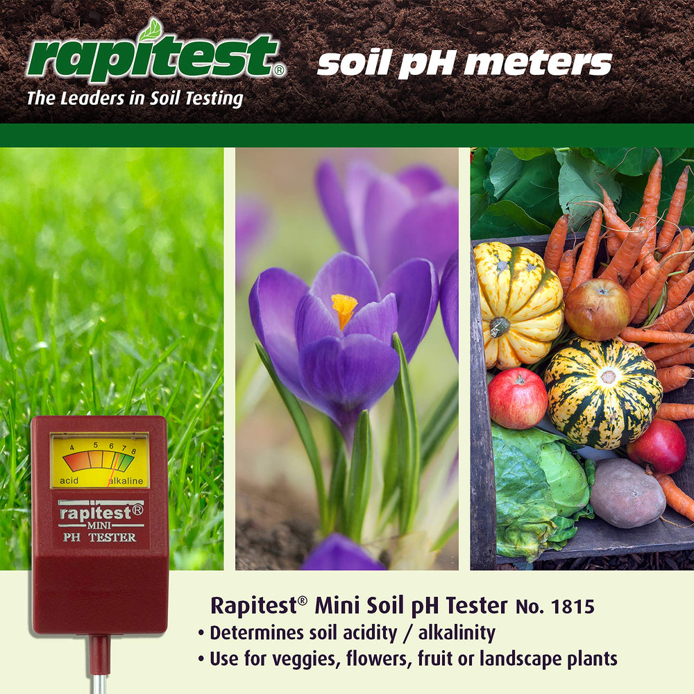 Luster Leaf Soil pH Tester in a garden setting