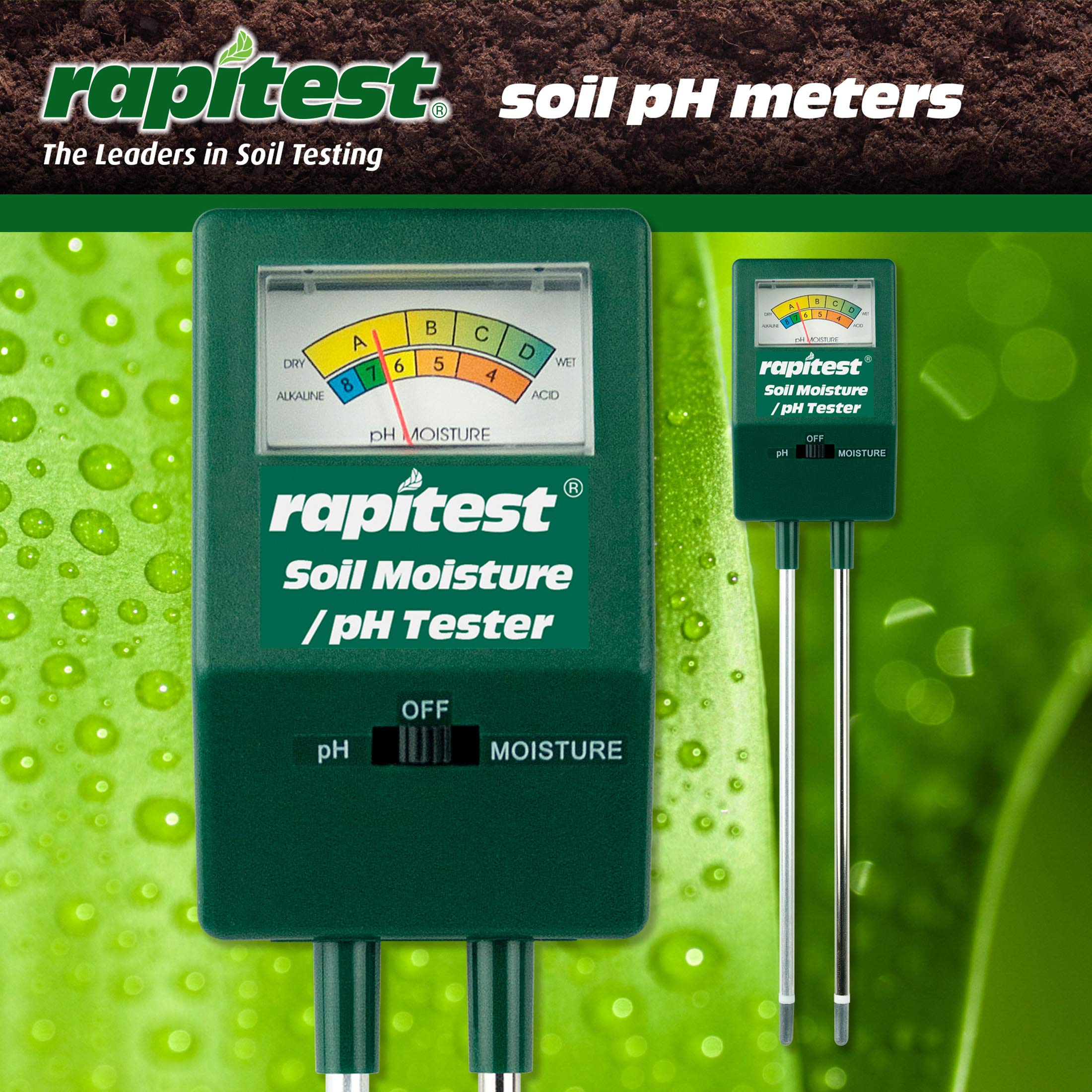 Luster Leaf Soil Tester in garden soil