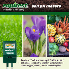Luster Leaf Soil Tester showing moisture and pH gauge