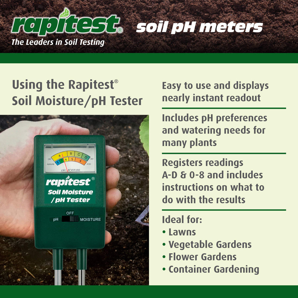 Luster Leaf Soil Tester used near potted plants