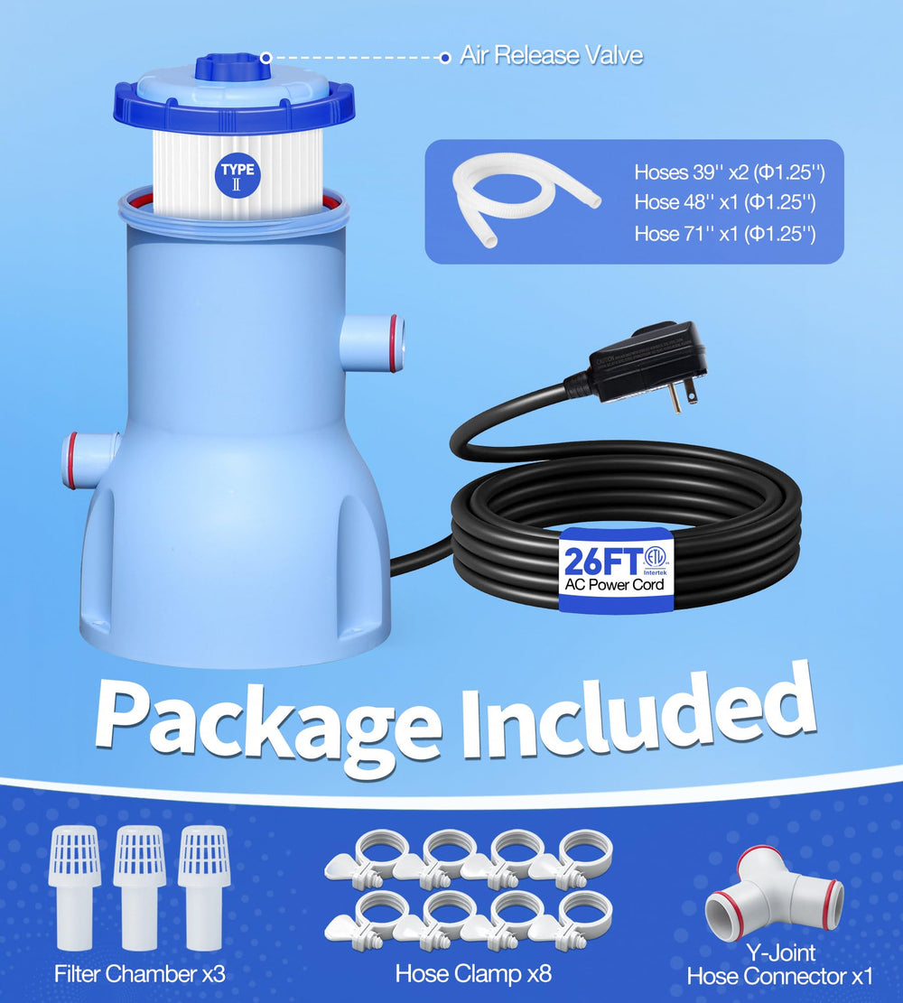 LuxBlue pool filter pump features overview