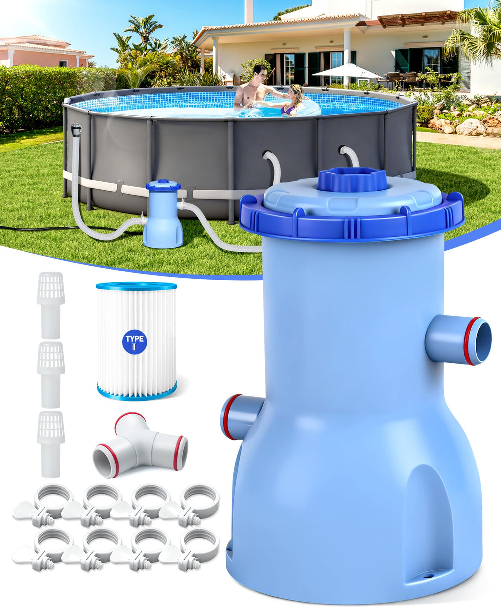 LuxBlue pool filter pump front view