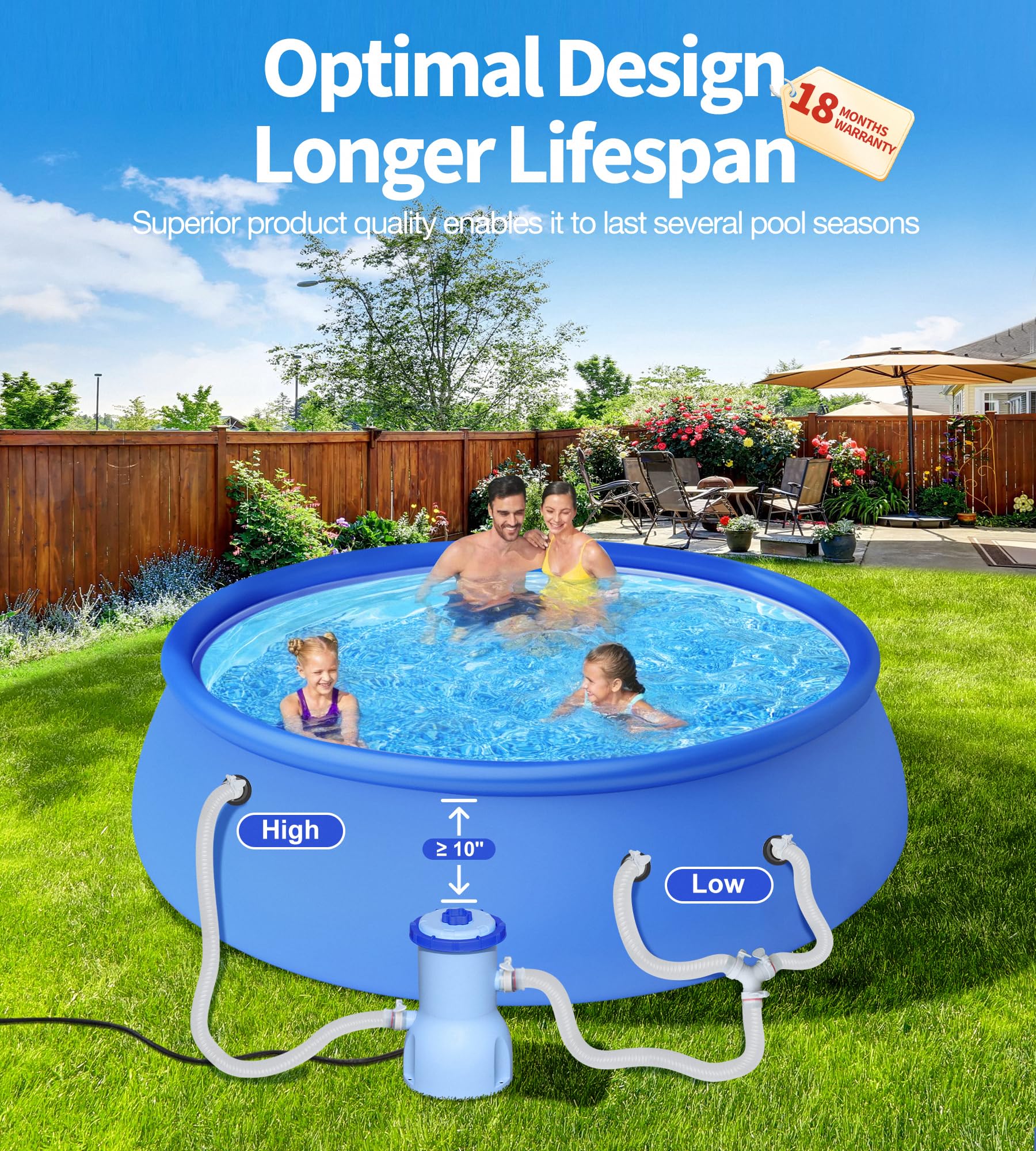 LuxBlue pool filter pump installation guide