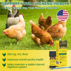 LuxeVib Dewormer Liquid for Chickens 5 mL bottle side view