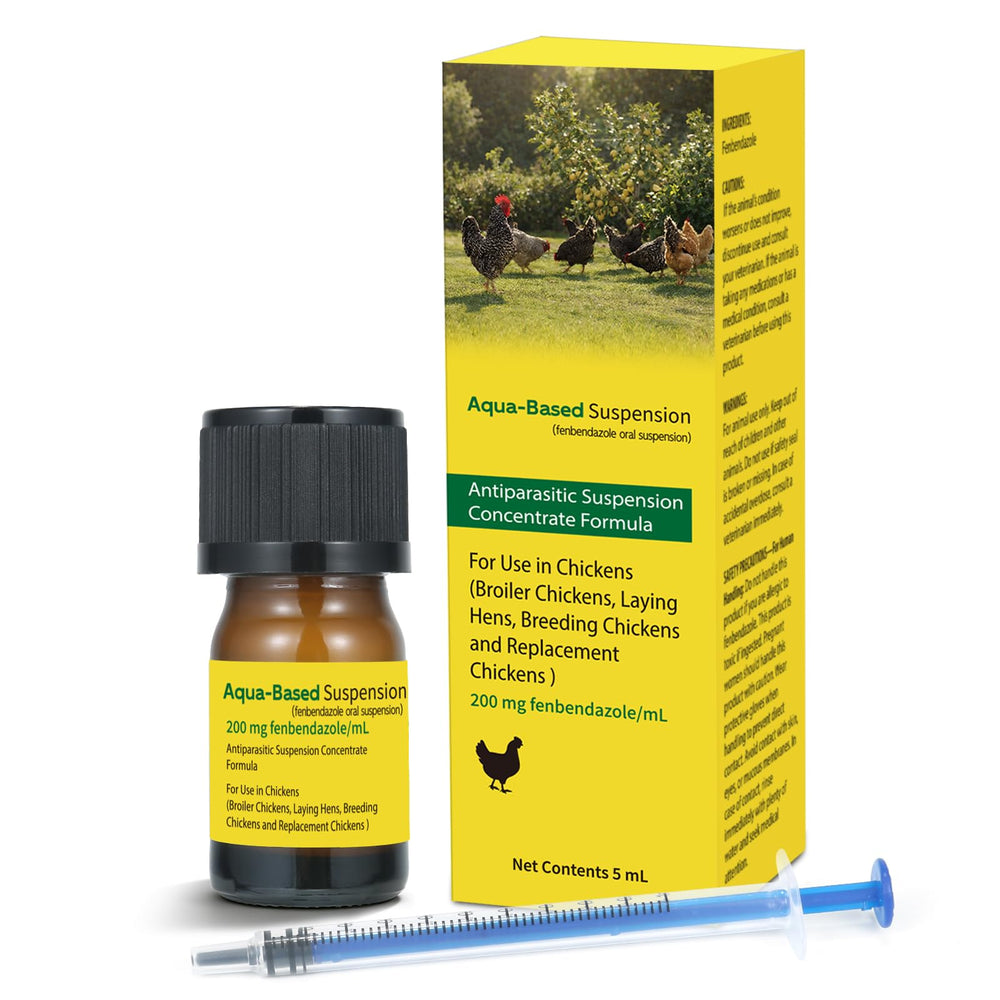 LuxeVib Dewormer Liquid for Chickens application in coop