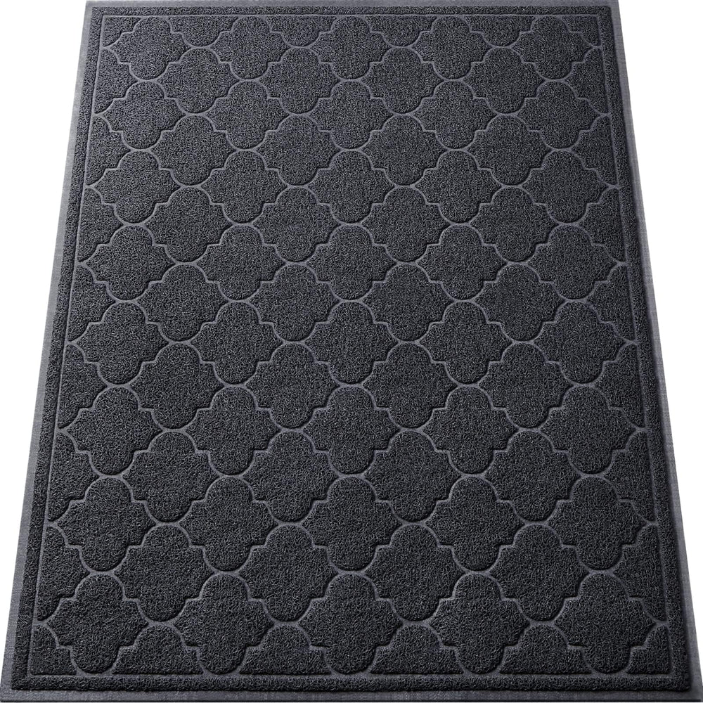 LuxStep Door Mat 3' x 3'11" black front view