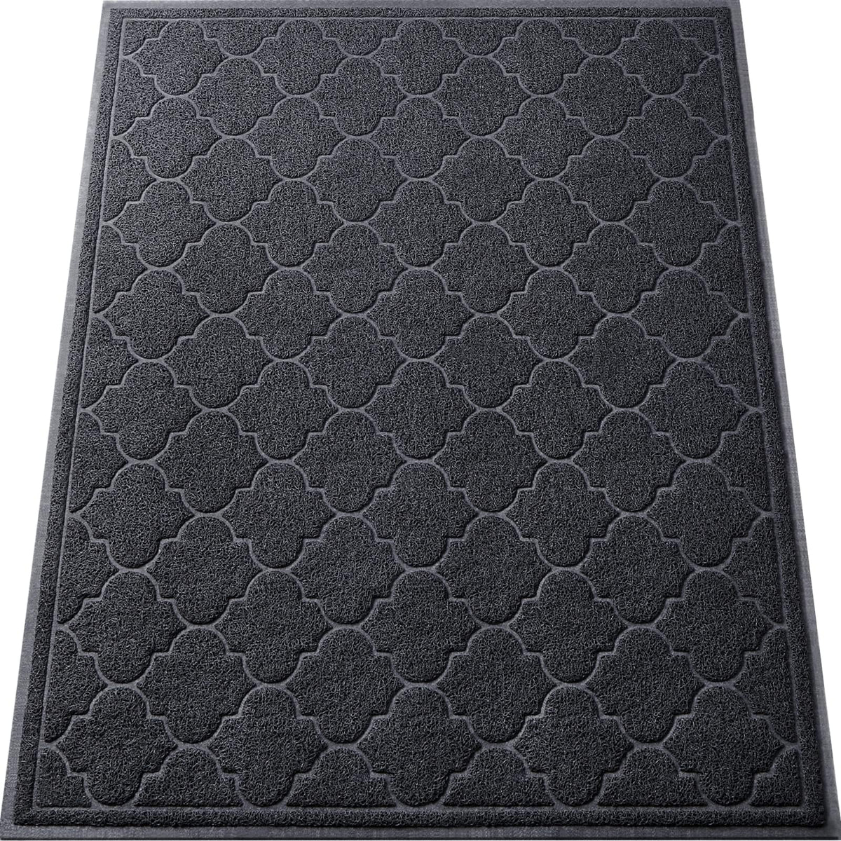 LuxStep Door Mat 3' x 3'11" black front view