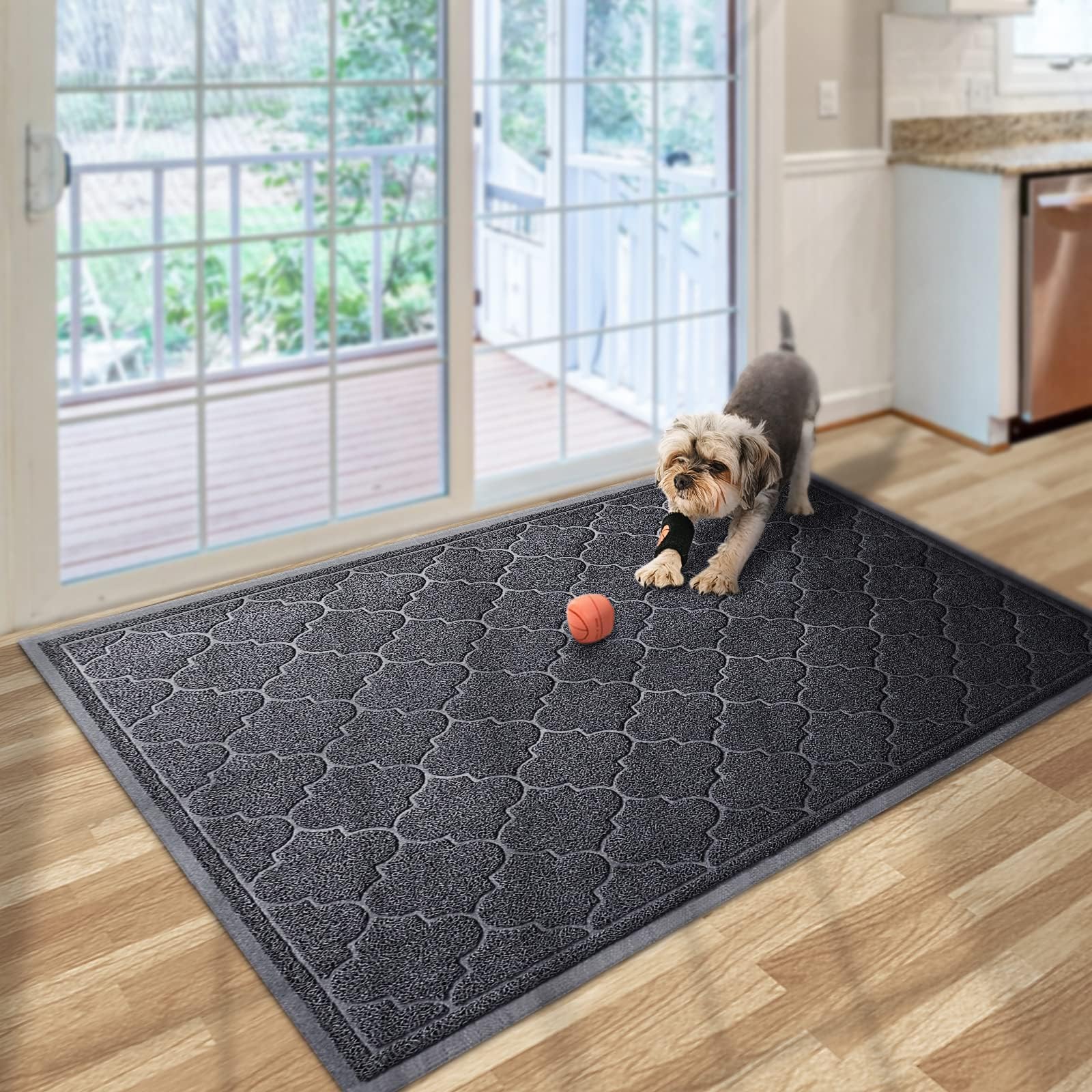 LuxStep Door Mat dimensions 3' x 3'11" black