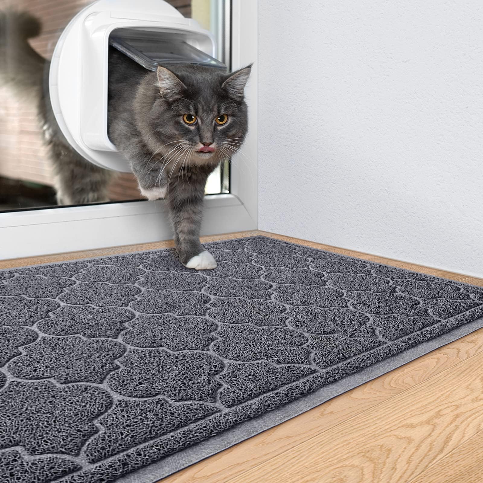 LuxStep Door Mat rolled up for storage
