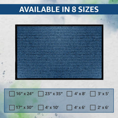 LuxUrux door mat showing strong rubber beveled border
