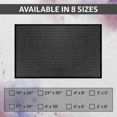 LuxUrux Durable Rubber Door Mat side view showing texture