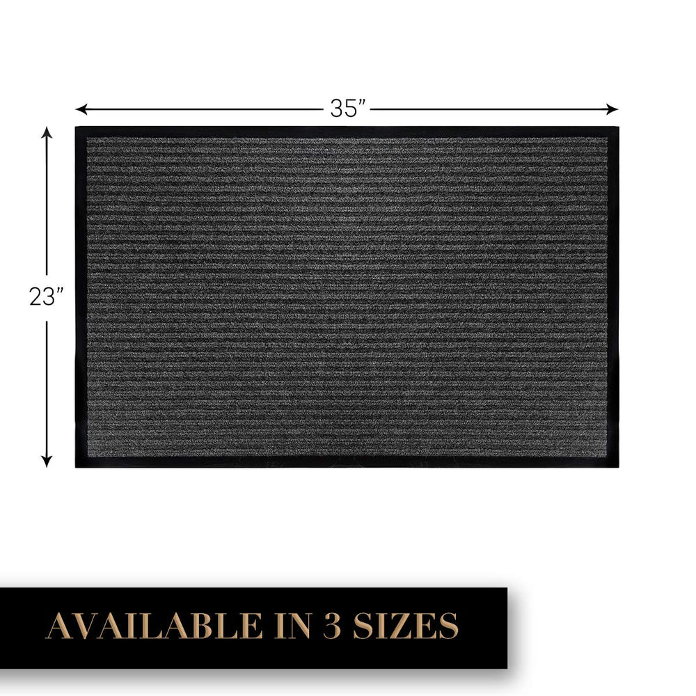 LuxUrux Rubber Door Mat side view showcasing texture