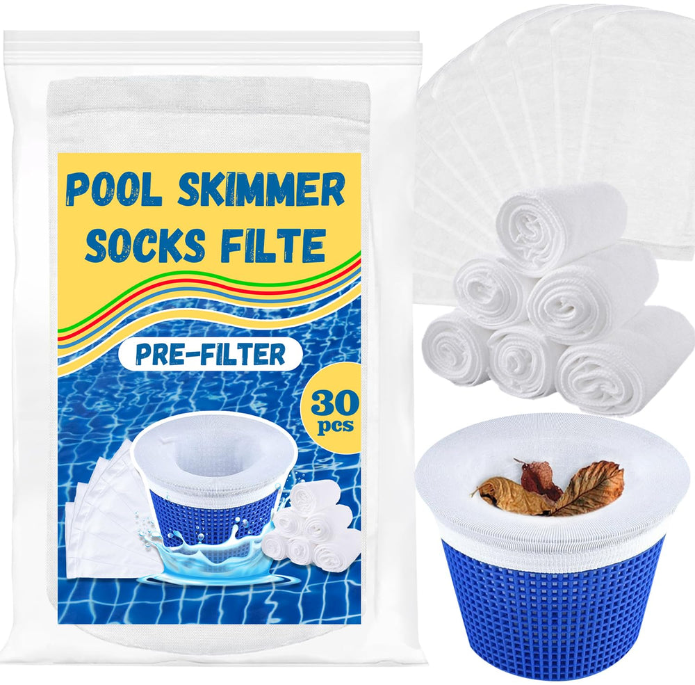 LUYI 30 Pack Pool Skimmer Socks in packaging