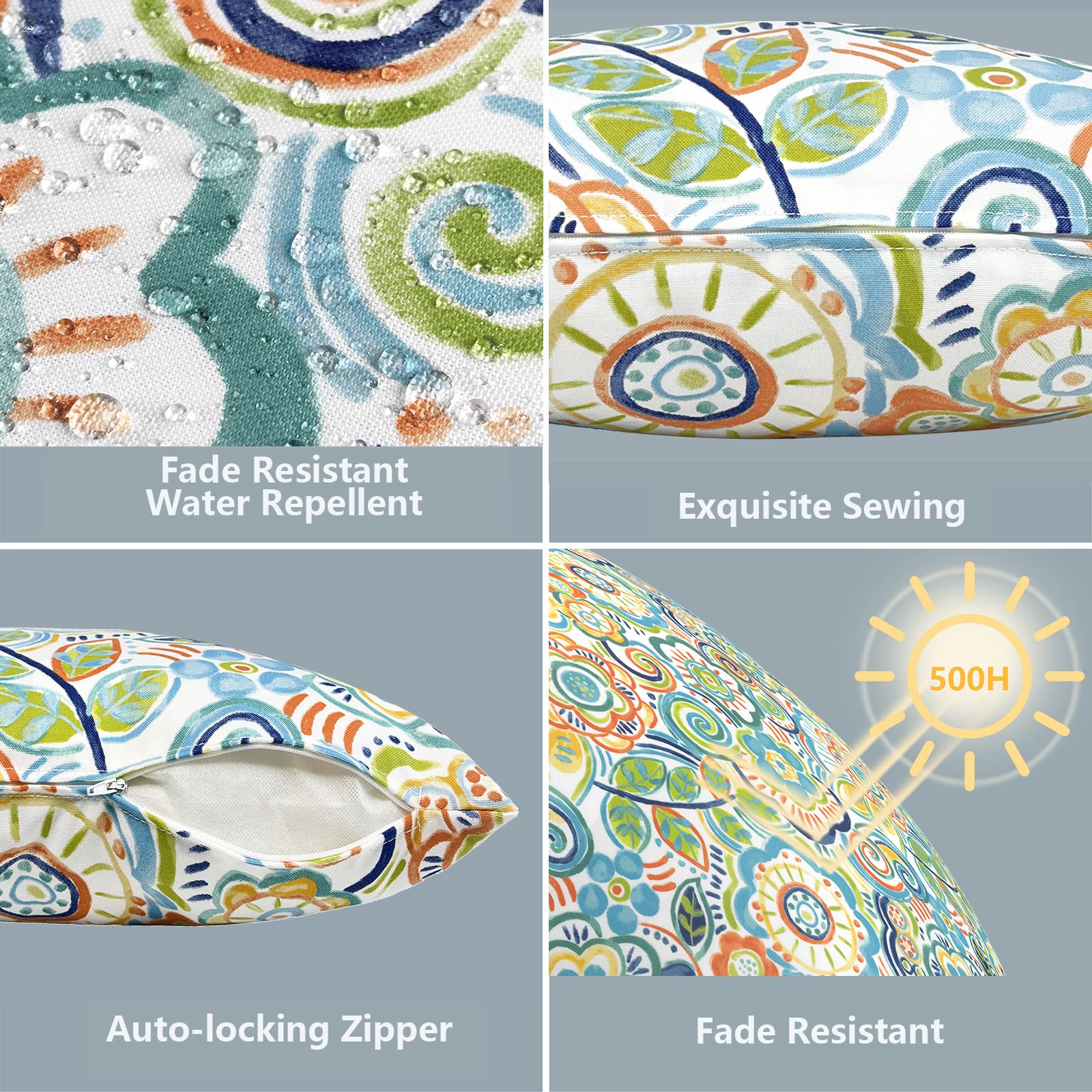 LVTXIII lumbar pillow covers displayed on a patio couch