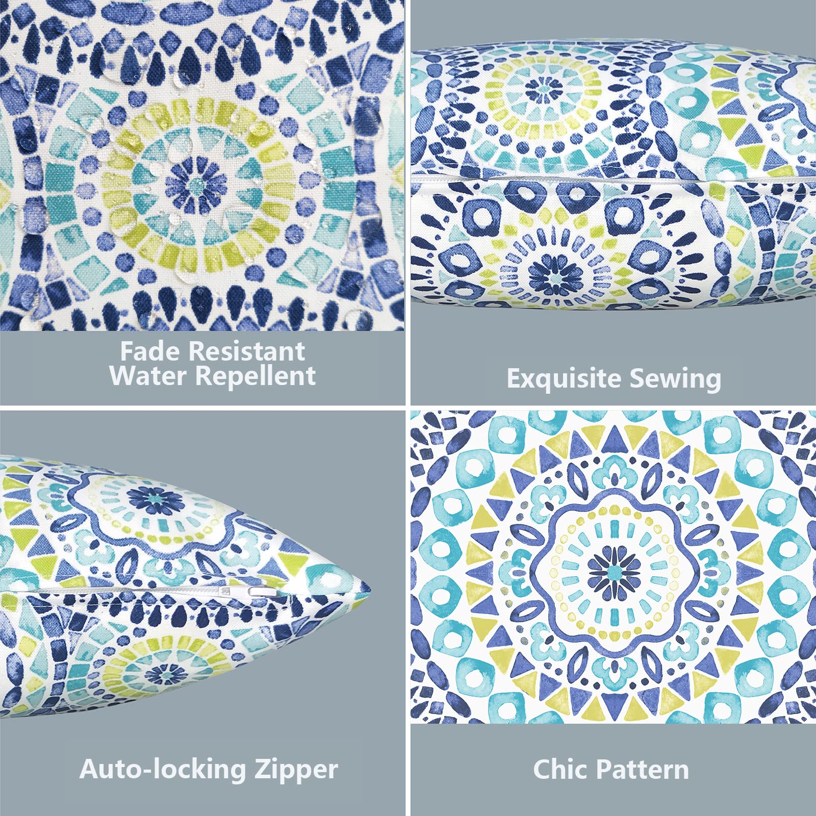 LVTXIII lumbar pillow covers on patio furniture